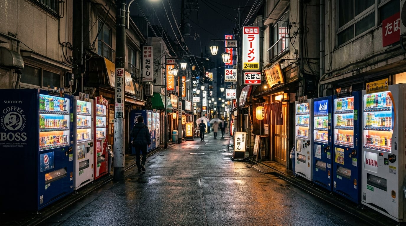550万台の自販機が壊されない国 ― 路上の「信頼センサー」が映す日本